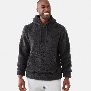 Express Charcoal Sherpa Hoodie